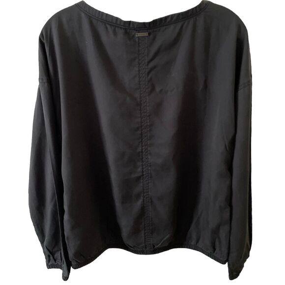 Prana Lavender Bay Top Relaxed Coal Washed Black Women’s Extra Small XS NWT - Picture 2 of 7